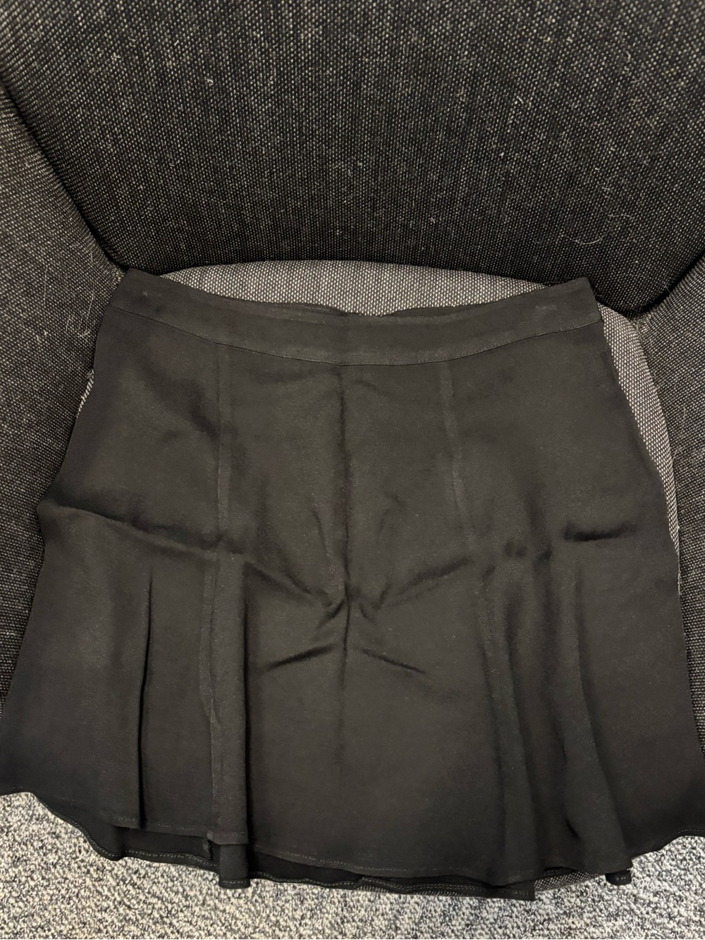 Reformation Black Circle Skater Skirt